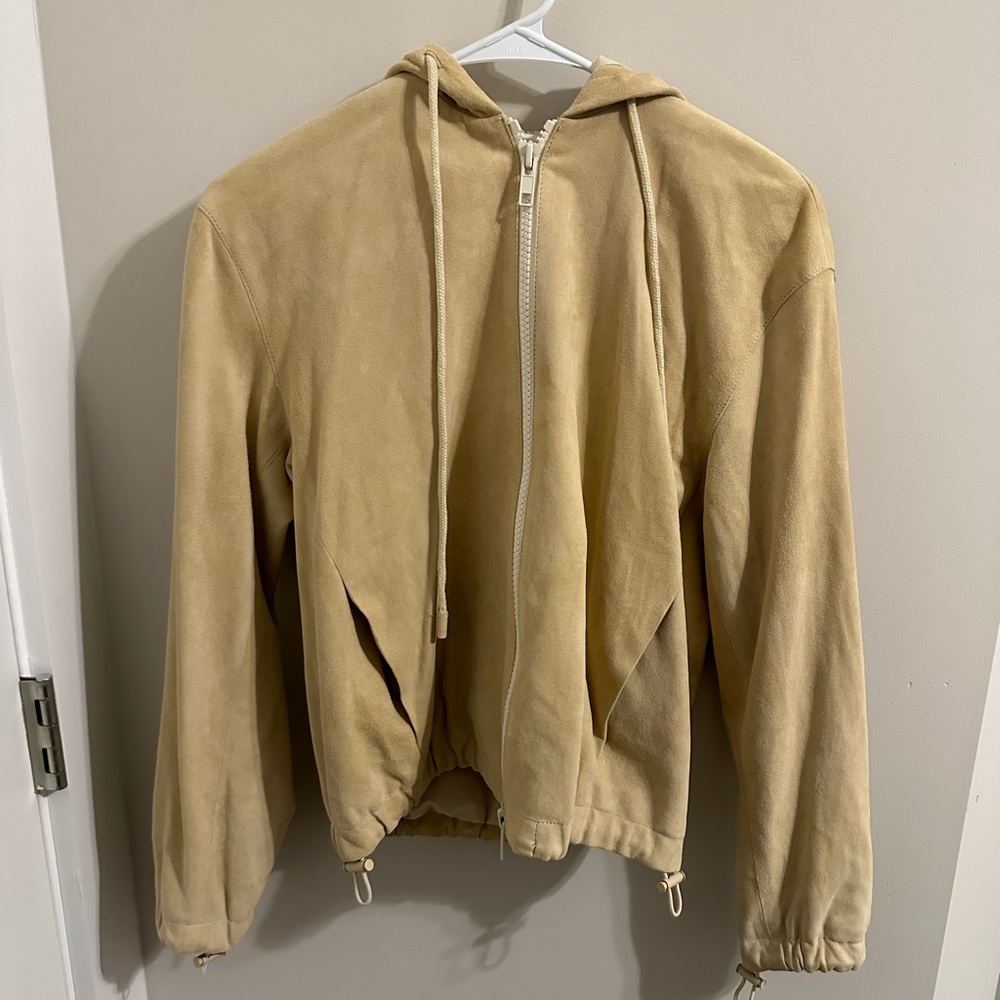XS Vince Lamb Leather Jacket